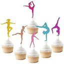 Joymee Gymnastics Cupcake Topper Gymnast Themed Cake Food Fruit Dessert Appetize...