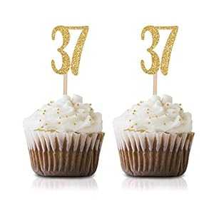 ゴールド Happy 37th Birthday カップケーキトッパー 24個パック Number 37 グリッター誕生日パーティーカップケーキトッパー デコレーション MAGJUCHE Gold Happy 37th Birthday Cupcake Topper, 24-Pack Number 37 Glitter Birthday Party Cupcake ゴールド Happy 37th Birthday カップケーキトッパー 24個パック Number 37 グリッター誕生日パーティーカップケーキトッパー デコレーション MAGJUCHE Gold Happy 37th Birthday Cupcake Topper, 24-Pack Number 37 Glitter Birthday Party Cupcake