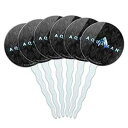 グラフィック & モア アクアマン 映画ロゴ カップケーキピック トッパー デコレーション 6 個セット GRAPHICS & MORE Aquaman Movie Logo Cupcake Picks Toppers Decoration Set of 6