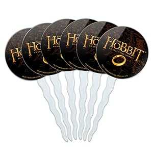 GRAPHICS & MORE The Hobbit An Unexpected Journey Logo Cupcake Picks Toppers Decoration Set of 6 GRAPHICS & MORE The Hobbit An Unexpected Journey Logo Cupcake Picks Toppers Decoration Set of 6