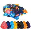 DECYOOL 100pcs Medium Size Guitar Picks Sampler Value Pack 0.71mm Thickness