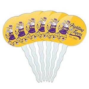 グラフィックなど マイク・ザ・ファイティング・タイガー LSU カップケーキピック トッパー デコレーション 6 個セット GRAPHICS & MORE Mike The Fighting Tiger LSU Cupcake Picks Toppers Decoration Set of 6 グラフィックなど マイク・ザ・ファイティング・タイガー LSU カップケーキピック トッパー デコレーション 6 個セット GRAPHICS & MORE Mike The Fighting Tiger LSU Cupcake Picks Toppers Decoration Set of 6