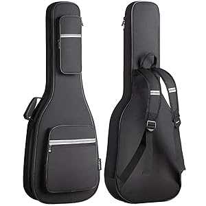 CAHAYA Electric Guitar Bag Padded Gig Bag Soft Case - 0.5inch Thick Pa...