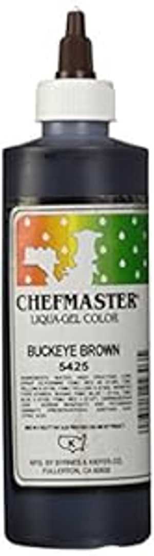 Chefmaster Liqua-Gel 食用色素、10.5 オンス、バックアイブラウン Chefmaster Liqua-Gel Food Color, 10.5-Ounce, Buckeye Brown