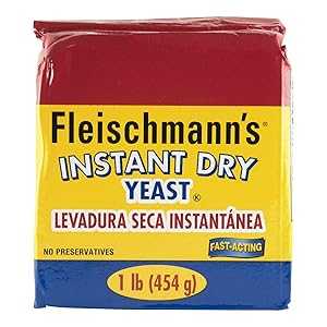 Fleischmann's Fleischmann s Yeast, Fleischmann s Instant Dry Yeast, 16 Ounce - 1 Pack, Fast-Acting, Gluten Free, No Preservatives Fleischmann's Fleischmann s Yeast, Fleischmann s Instant Dry Yeast, 16 Ounce - 1 Pack, Fast-Acting, Gluten Free, No Preservatives