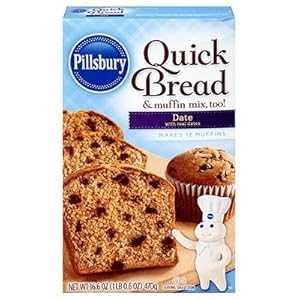 ピルズベリー デイト クイックブレッド 16.6オンス (5個パック) Pillsbury Date Quick Bread 16.6oz (Pack of 5)