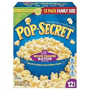 楽天GlomarketPop Secret Popcorn, Movie Theater Butter, 3.2 Ounce Microwave Bags, 12 Count Box （Pack of 4）