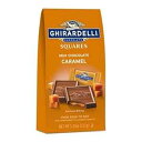 GHIRARDELLI ミルクチョコレートスクエア キャラメルキャンディーフィリング付き ホリデーギフトとストッキング詰め物 5.32オンスバッグ (6個パック) Ghirardelli Chocolate Company GHIRARDELLI Milk Chocolate Squares with Caramel Candy Filling, Ho