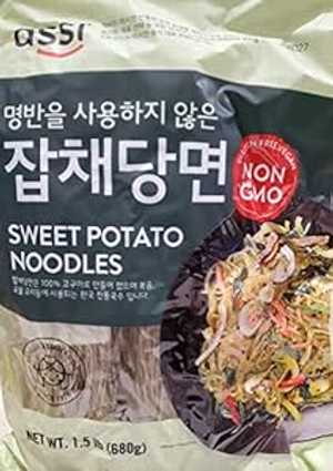 アッシ、スイートポテトヌードル 1.5 ポンド、チャブチェ、24 オンス、1.5 ポンド (1 パック) Assi, Sweet Potato Noodles 1.5 Pound, Jabchae, 24 Ounce, 1.5 pound (pack of 1)