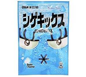 楽天GlomarketUHA シゲキックス 袋スーパーサワーグミ ソーダ味 25g×（1箱10袋入） UHA Shigekix Bag Super Sour Gummies - Soda Flavour 25g x （1 Box 10 Packs）