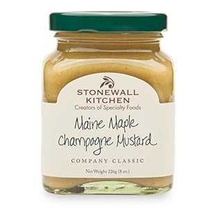 Stonewall Kitchen メイン メープル シャンパン マスタード、8オンス Stonewall Kitchen Maine Maple Champagne Mustard, 8-Ounces