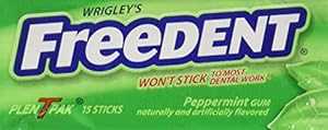 ե꡼ǥ ڥѡߥȥ塼󥬥 15(12ѥå) FREEDENT Peppermint Chewing Gum, 15 p...