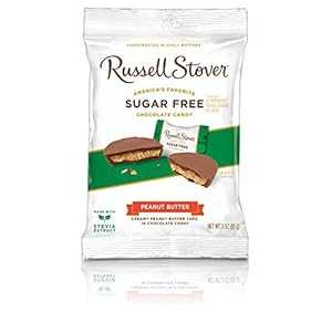 ラッセル・ストーバー シュガーフリー ピーナッツバターカップ、3オンス バッグ Russell Stover Sugar Free Peanut Butter Cups, 3 oz. Bag