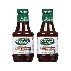 Sticky Fingers, Dark BBQ Sauce Memphis Original,18 Ounce (18 Fl Oz (Pack of 2))