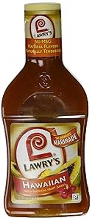 Lawry's、ハワイアン トロピカル フルーツ ジュース マリネード、12オンス ボトル (3 個パック) ARTSTAR Lawry's, Hawaiian with Tropical Fruit Juices Marinade, 12oz Bottle (Pack of 3)