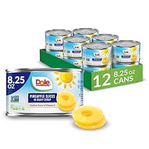 Dole 缶詰パイナップルスライス ヘビーシロップ入り、8.25 オンス、12 個 Dole Canned Pineapple Slices in Heavy Syrup, 8.25 Oz, 12 Count Dole 缶詰パイナップルスライス ヘビーシロップ入り、8.25 オンス、12 個 Dole Canned Pineapple Slices in Heavy Syrup, 8.25 Oz, 12 Count