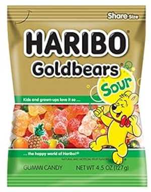 楽天GlomarketHaribo グミ キャンディ、ゴールドベア グミ キャンディ - サワー、4.5 オンス バッグ（12個入り） Haribo Gummi Candy, Goldbears Gummi Candy - Sour, 4.5 oz. Bag （Pack of 12）