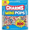 Tootsie Roll Charms Mini Pops, 18 Flavors, Individually Wrapped, Peanut Free, Gl...