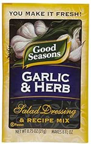 Good Seasons サラダドレッシング & レシピミックス - ガーリック & ハーブ - 0.75 オンス Good Seasons Salad Dressing & Recipe Mix - Garlic & Herb - 0.75 oz Good Seasons サラダドレッシング & レシピミックス - ガーリック & ハーブ - 0.75 オンス Good Seasons Salad Dressing & Recipe Mix - Garlic & Herb - 0.75 oz