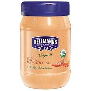 Hellmann's オーガニック マヨネーズ、スパイシー チポトレ、15 オンス Hellmann's Organic Mayonnaise, Spicy Chipotle, 15 Ounce