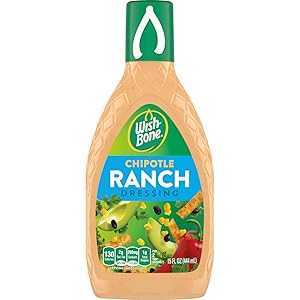 チポトレランチ 15オンス、ウィッシュボーンチポトレランチドレッシング、15液量オンス Chipotle Ranch 15 Oz, Wish-Bone Chipotle Ranch Dressing, 15 FL oz
