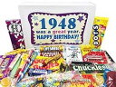 ウッドストック キャンディ ~ 1948 74 歳の誕生日ギフトボックス 子供の頃からのノスタルジックなレトロ キャンディ ミックス 1948 年生まれの 74...
