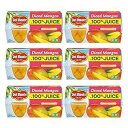 Del Monte 角切りマンゴー フルーツ カップ、4.4 オンス (24 個パック) Del Monte Diced Mangoes Fruit Cups, 4.4 Ounce (Pack of 24)