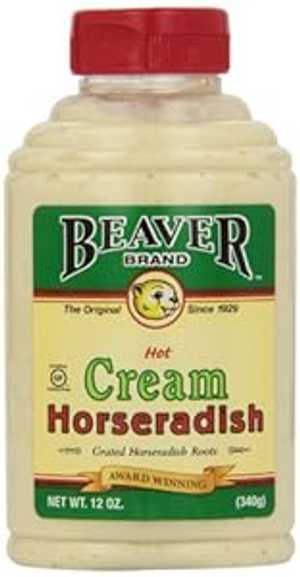 ビーバーブランド クリームスタイルホースラディッシュ、12オンス絞り可能ボトル (6個パック) Beaver Brand Cream Style Horseradish, 12-Ounce Squeezable Bottles (Pack of 6)