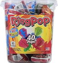 リングポップハードキャンディポップ、バラエティパック、40個 Ring Pop Hard Candy Pops, Variety Pack, 40 Count