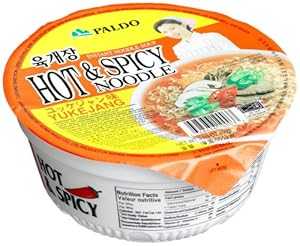 Paldo ۥåȡѥ ̡ɥ ס3.03  å (12 ĥѥå) Paldo Hot &Spicy Noodle Soup,3.03-Ounce Cup (Pack of 12)