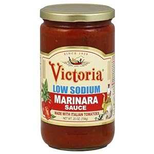 Victoria、低ナトリウムマリナラソース、24オンス(6個パック) Victoria, Low Sodium Marinara Sauce , 24 OZ (Pack of 6) Victoria、低ナトリウムマリナラソース、24オンス(6個パック) Victoria, Low Sodium Marinara Sauce , 24 OZ (Pack of 6)