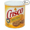 Crisco、オールベジタブルショートニング、バター、48オンス容器(2個パック) Crisco, All Vegetable Shortening, Butter, 48oz Container (Pack of 2)
