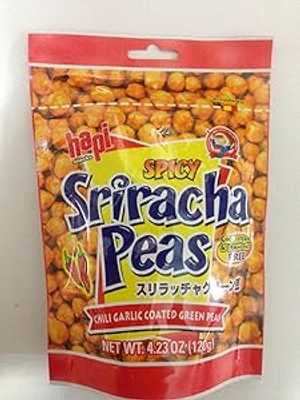 Hapi Snacks - Spicy Sriracha Peas - Chili Garlic Coated Green Peas 4.2...