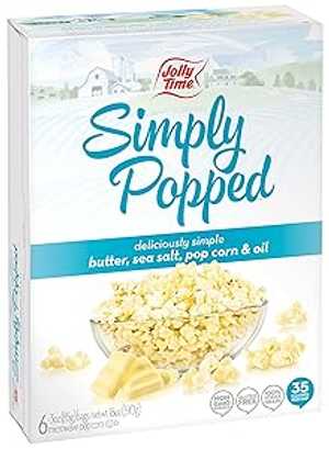 楽天GlomarketJolly Time Simply Popped - Lightly Salted Microwave Popcorn, 3oz Sharing Bag, 6 Bags Per Carton （3 Ounce （Pack of 6）） Jolly Time Simply Popped - Lightly Salted Microwave Popcorn, 3oz Sharing Bag, 6 Bags Per Cart