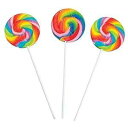 Fun Express スワールロリポップ、L、2 3/4 インチ吸盤、6 インチのプラスチックスティック、チェリー、12 個パック Fun Express Swirl Lollipops, Large, 2 3/4-Inch Suckers, 6-Inch Plastic Stick, Cherry, Pack of 12