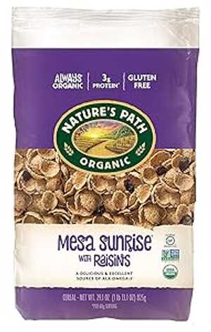 楽天GlomarketNature's Path オーガニック シリアル、レーズン入りメサ サンライズ、29.1 オンス バッグ （2 個パック） Nature's Path Organic Cereal, Mesa Sunrise with Raisins, 29.1 Oz Bag （Pack of 2）