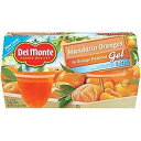 Del Monte マンダリン オレンジ ライト オレンジ フレーバー ジェル プラスチック フルーツ カップ、4.4 オンス カップ Del Monte Mandarin Oranges in Lite Orange Flavored Gel Plastic Fruit Cups, 4.4-Ounce Cups