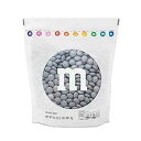 M&M'S シルバーミルクチョコレートキャンディー 2ポンドのM&M'S 再密封パック入り キャンディーバー、結婚披露宴、卒業式、婚約パーティー、デザートテーブル、DIYパーティー記念品に最適 M&M S Silver Milk Chocolate Candy, 2lbs of M&M'S in Resea