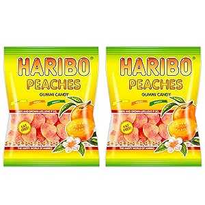 楽天GlomarketHaribo Peaches Gummi Candy 4 oz bag （2 bags 8 oz total）