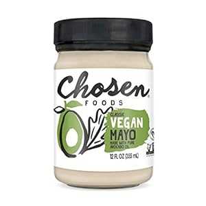 Chosen Foods ビーガン アボカド オイル マヨ – 100% 純粋な植物ベース、グルテンフリー、コーシャー、非遺伝子組み換え、サンドイッチ、ドレッシング、料理、ソース用、12 オンス (6 パック) Chosen Foods Vegan Avocado Oil Mayo 100% Pure Plant