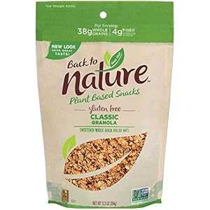 バックトゥネイチャー グルテンフリーグラノーラ、非遺伝子組み換えクラシック、12.5オンス Back to Nature Gluten Free Granola, Non-GMO Classic, 12.5 Ounce