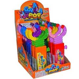 åޥ˥ ֥ݥå ܥåȥ ݥå 12ct Kidsmania Grab Pop Robot Arm Lollipop...