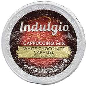 楽天Glomarketインダルジオ ホワイト チョコレート キャラメル カプチーノ、42 個 Indulgio White Chocolate Caramel Cappuccino, 42 Count
