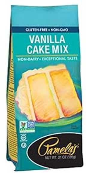 Pamela's Products グルテンフリー ケーキミックス、クラシックバニラ 21オンスバッグ (6個パック) Pamela's Products Gluten Free Cake Mix, Classic Vanilla 21-Ounce Bags (Pack of 6)