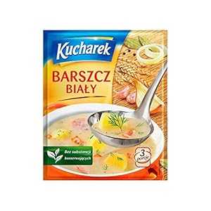 クチャレク バルシュチュ ビアリー ホワイト ボルシチ スープ ミックス 40g 袋 (5 パック) Kucharek Barszcz Bialy White Borscht Soup Mix 40g Bag (5-Pack)
