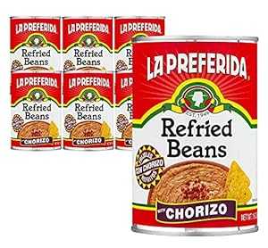 La Preferida リフライドビーンズ、チョリソ、16 オンス (パック - 6) La Preferida Refried Beans, Chorizo, 16 oz (Pack - 6) La Preferida リフライドビーンズ、チョリソ、16 オンス (パック - 6) La Preferida Refried Beans, Chorizo, 16 oz (Pack - 6)