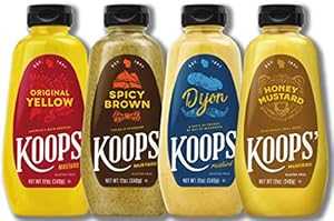 Koops クラシック マスタード バラエティ パック、12 オンス ボトル、4本パック Koops' Classic Mustard Variety Pack, 12 oz. Bottle, 4-Pack