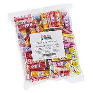 Snackadilly PEZ Candy Refills Mix - All 10 Original & Sour Flavors - B...