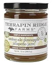 Terrapin Ridge Farms アンバーエール パイナップル ハラペーニョ ジャム – 10 オンス ジャー 1 個 Terrapin Ridge Farms Amber Ale Pineapple Jalapeno Jam One 10 Ounce Jar