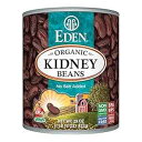 Eden オーガニックインゲン豆、29オンス缶、食塩不使用、非遺伝子組み換え、グルテンフリー、ビーガン、コーシャー、米国産、加熱してお召し上がりください、マクロビオティック、小豆 Eden Organic Kidney Beans, 29 oz Can, No Salt, Non-GMO, Gluten Fre